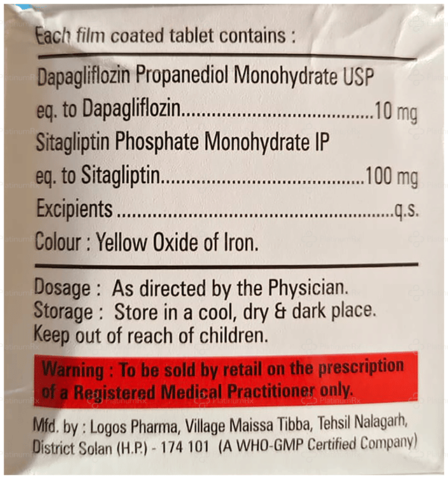 Dapaview S 10/100mg Tablet 10s