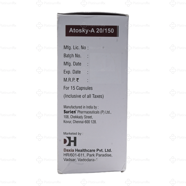 Atosky A 20/150mg Capsule 15s
