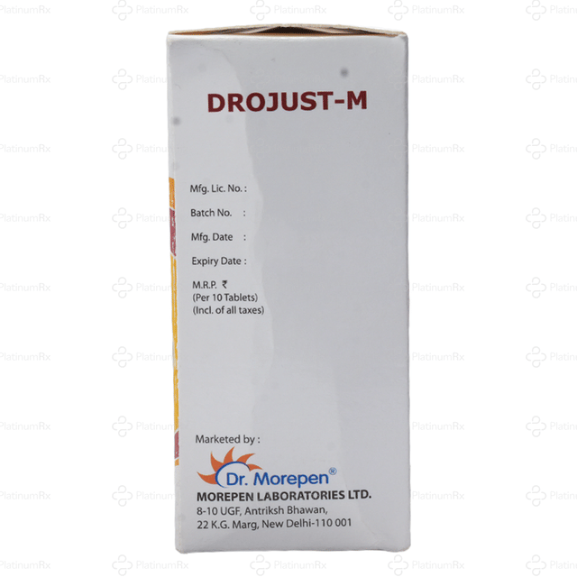 Drojust M 80/250mg Tablet 10s