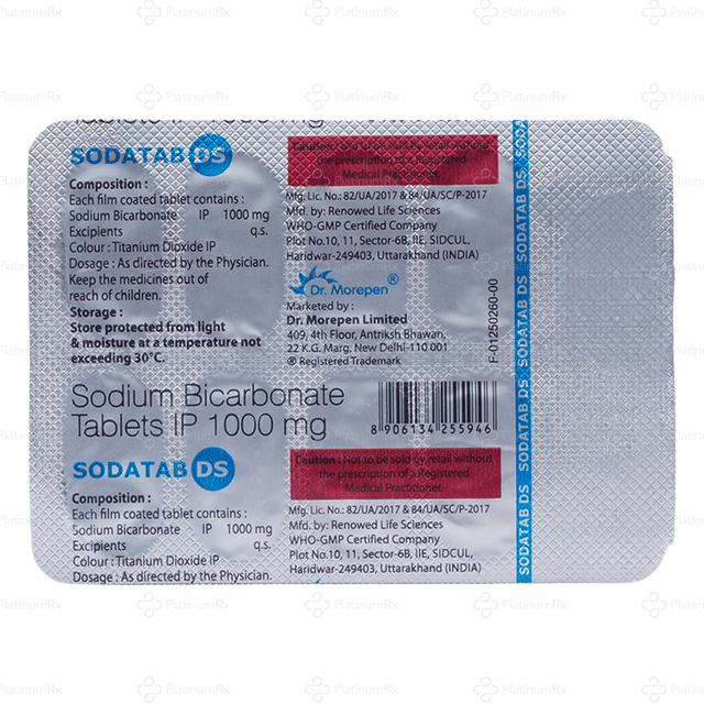Sodatab DS 1000mg Tablet 10s