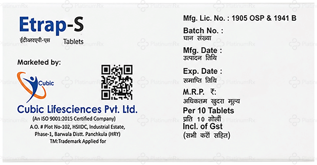 Etrap S 60/10mg Tablet 10s