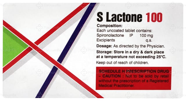 S Lactone 100mg Tablet 15s