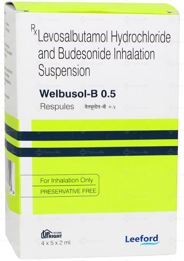 Welbusol B 0.5/1.25mg Respules 5X2ml
