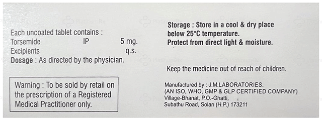 Torverge 5mg Tablet 10s