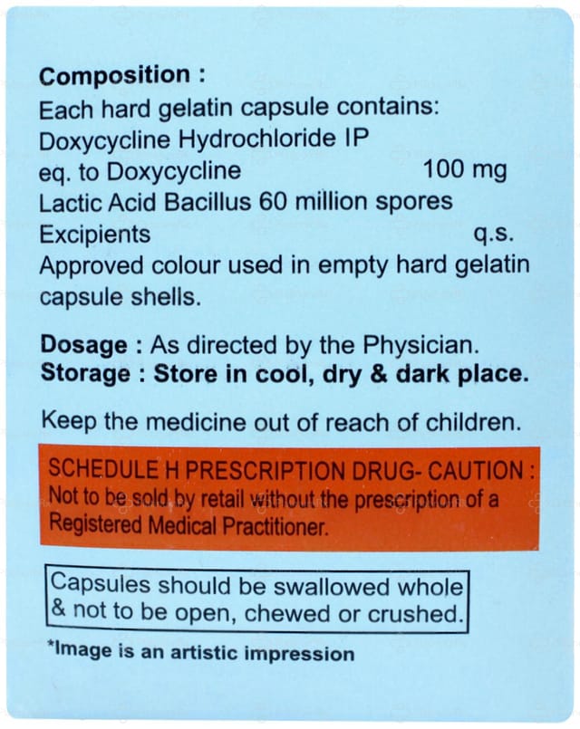 Doxiheal 100mg/60M Capsule 10s