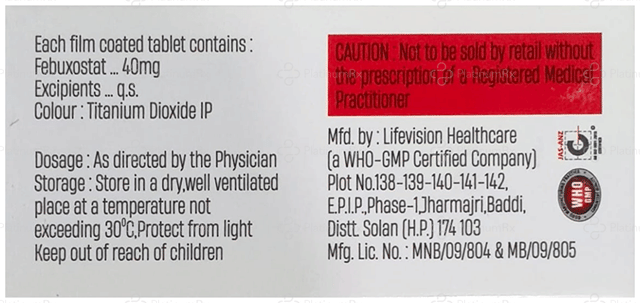 FabuxoVita 40mg Tablet 10s