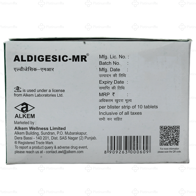Aldigesic MR Tablet 10s