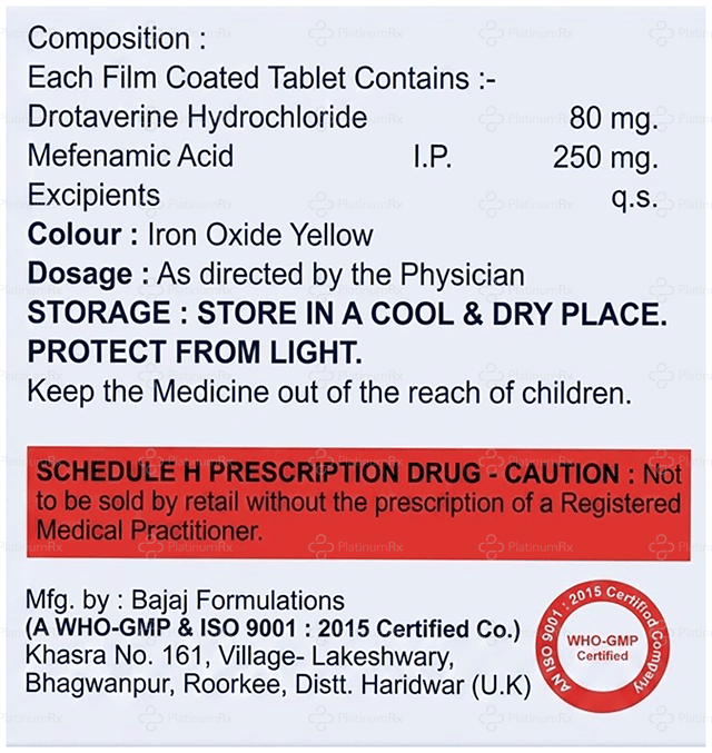 Mefnadot 80/250mg Tablet 10s