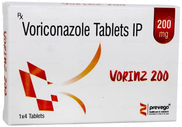 Vorinz 200mg Tablet 4s