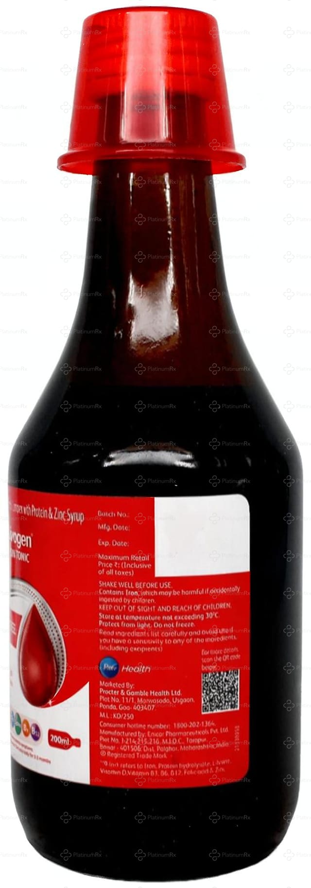 Livogen Iron Tonic Mixed Fruit Flavour Syrup 200ml