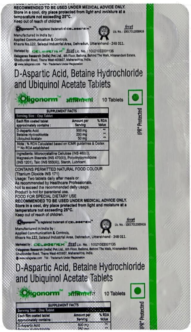 Oligonorm Tablet 10s