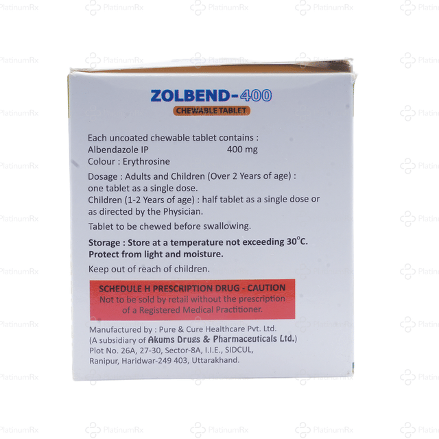 Zolbend 400mg Tablet 1s