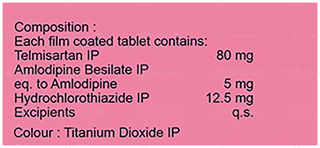Telmikind AMH 80/12.5/5mg Tablet 10s