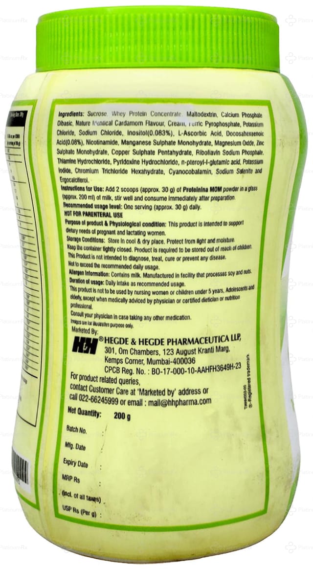 Proteinina Mom Elaichi Powder 200gm