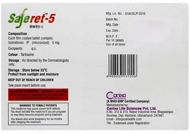 Saferet 5mg Tablet 10s