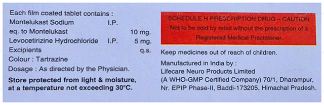Apukast LC 5/10mg Tablet 10s