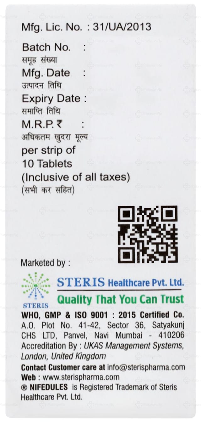 Nifedules Rt 10mg Tablet 10s