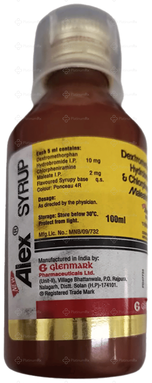 New Alex 2/10mg Syrup 100ml