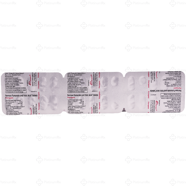 Feropen 152mg/1500mcg Tablet 10s