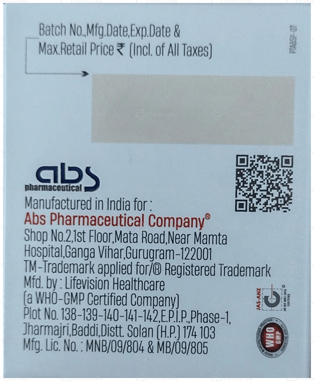 Rozclue A 75/20mg Capsule 10s