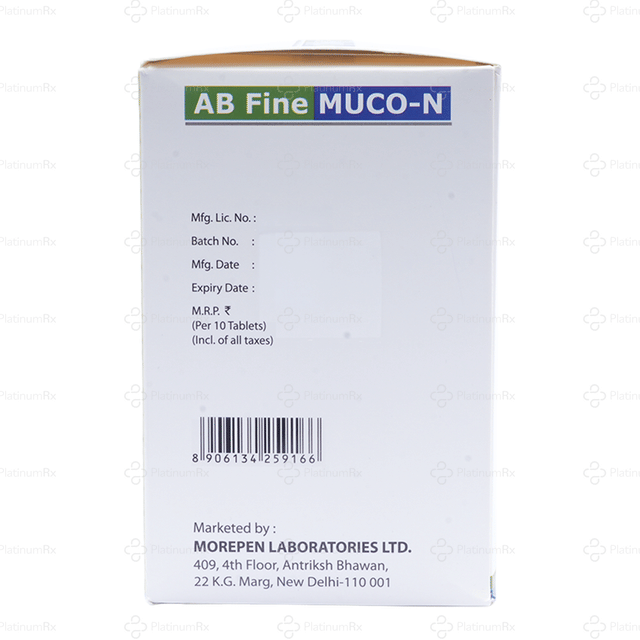 AB Fine Muco N 100/600mg Tablet 10s