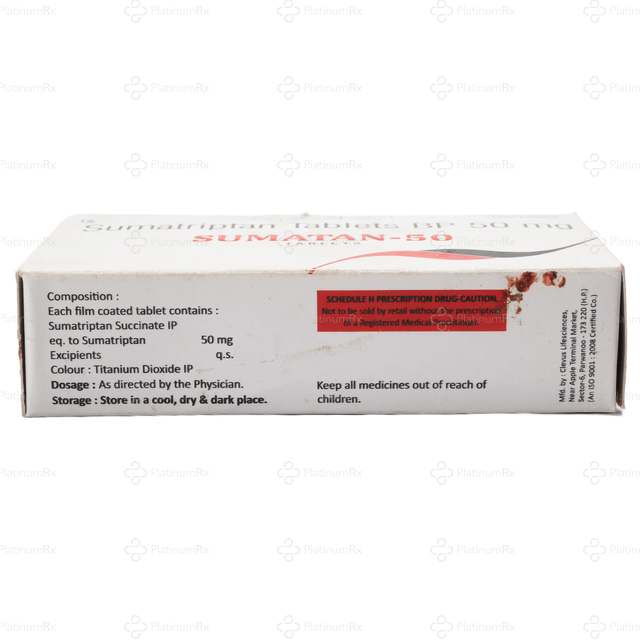 Sumatan 50mg Tablet 10s