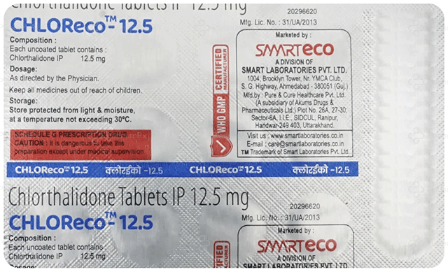 CHLOReco 12.5mg Tablet 15s