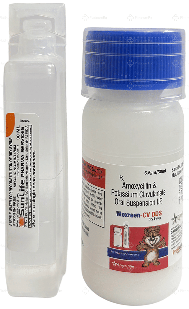 Moxreen CV DDS 400/57mg Oral Suspension 30ml