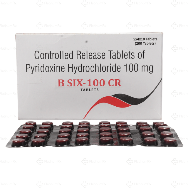 B Six 100mg Tablet CR 10s