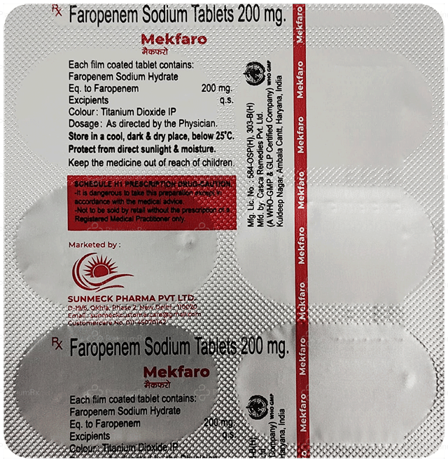 Mekfaro 200mg Tablet 6s
