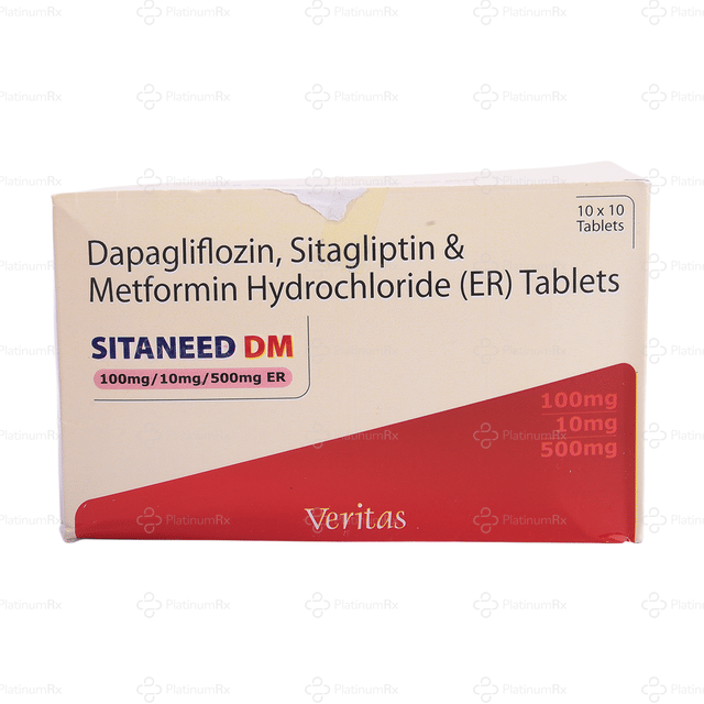 Sitaneed DM ER 10/500/100mg Tablet 10s