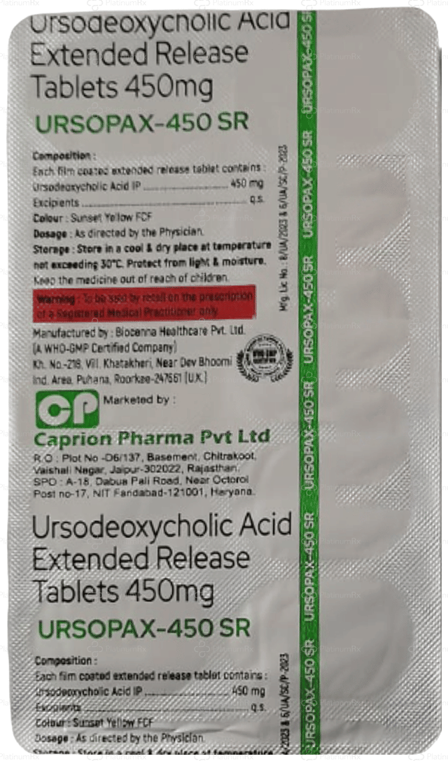 Ursopax SR 450mg Tablet ER 10s
