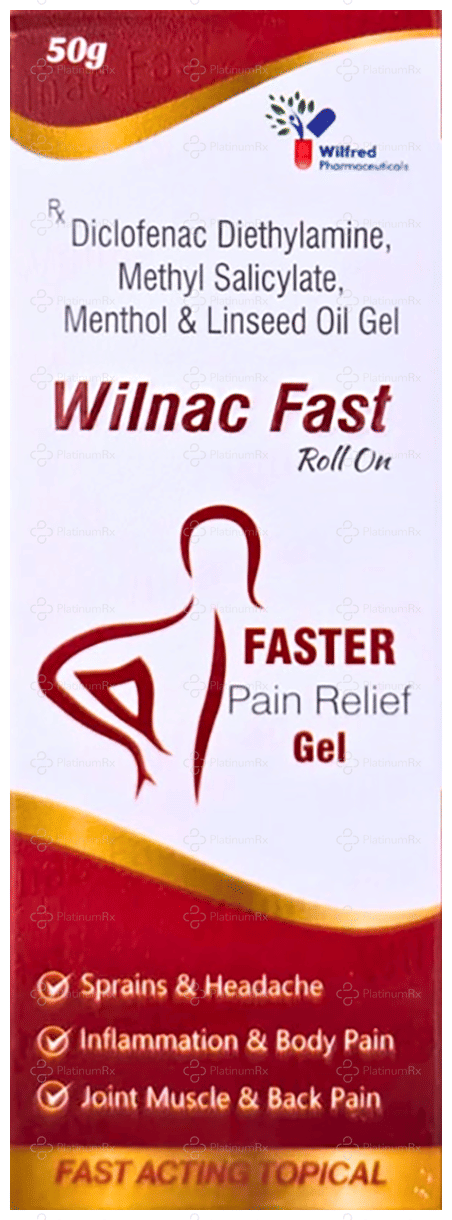 Wilnac Fast Roll On Gel 50gm
