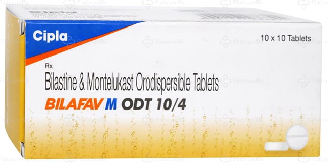 Bilafav M ODT 10/4mg Tablet 10s