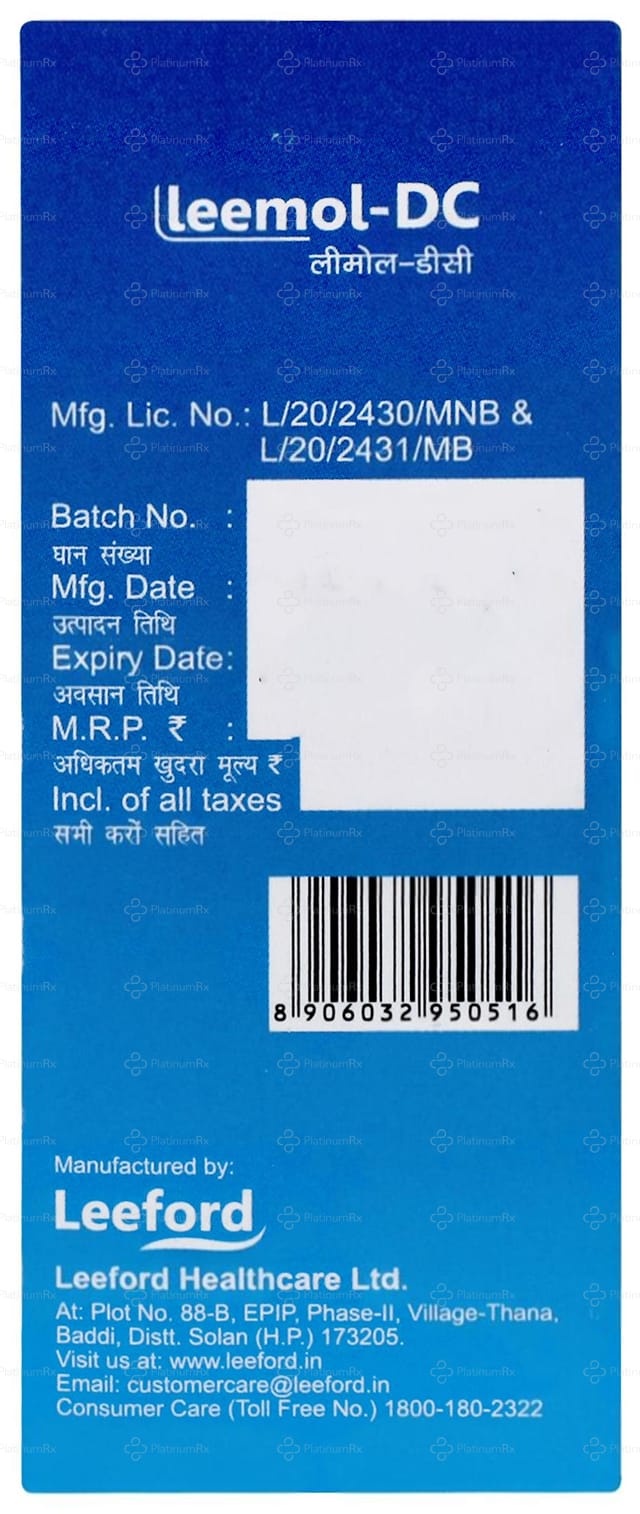 Leemol DC 5/125mg Syrup 60ml