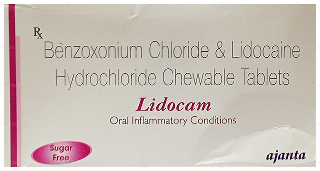Lidocam 1/1mg Chewable Tablet 15s