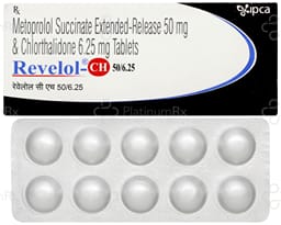 Revelol CH 50/6.25 Tablet ER 10s