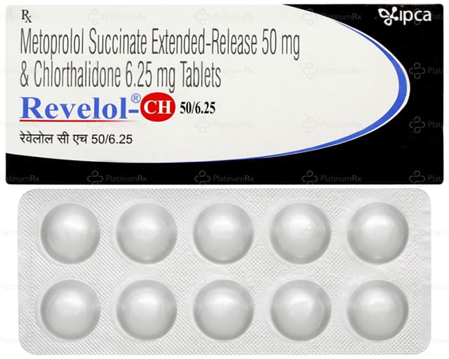 Revelol CH 50/6.25 Tablet ER 10s