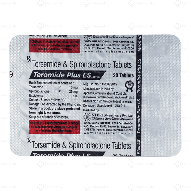 Teromide Plus LS 25/10mg Tablet 20s