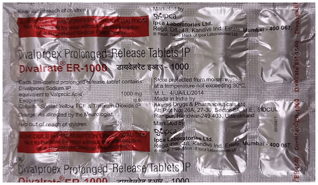 Divalrate 1000mg Tablet ER