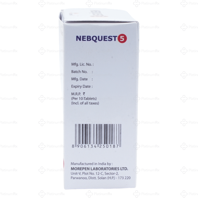 Nebquest 5mg Tablet 10s