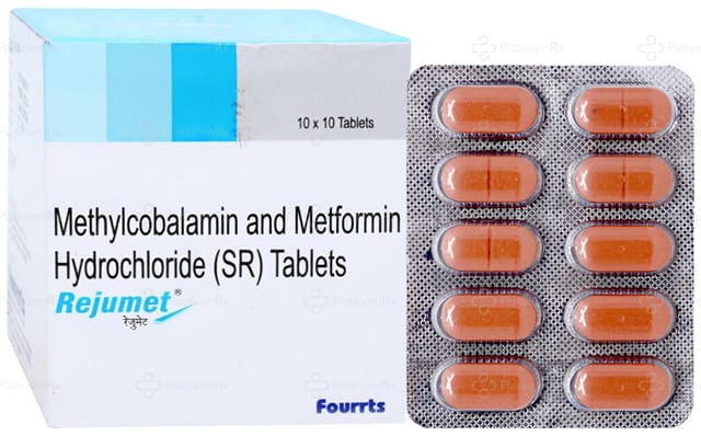 Rejumet 500mg/750mcg Tablet SR 10s