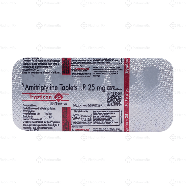 Tryptican 25mg Tablet 10s