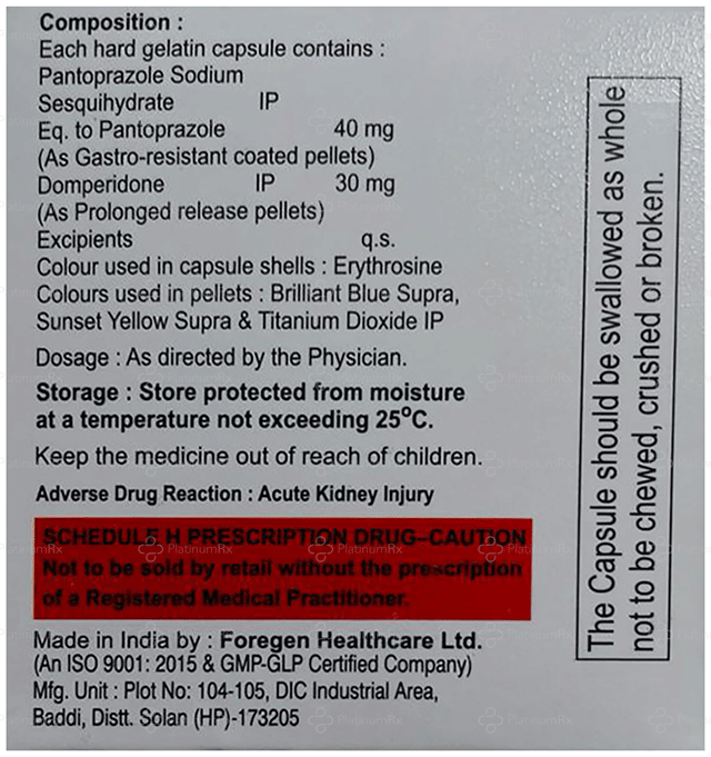 Pantabrez DSR 30/40mg Capsule PR 10s
