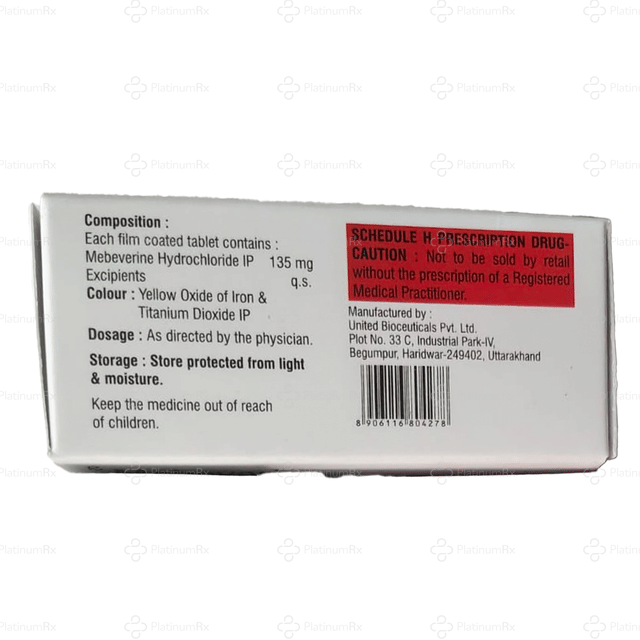 Mebastom 135mg Tablet 10s