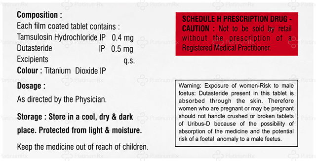 Uribus D 0.5/0.4mg Tablet 10s