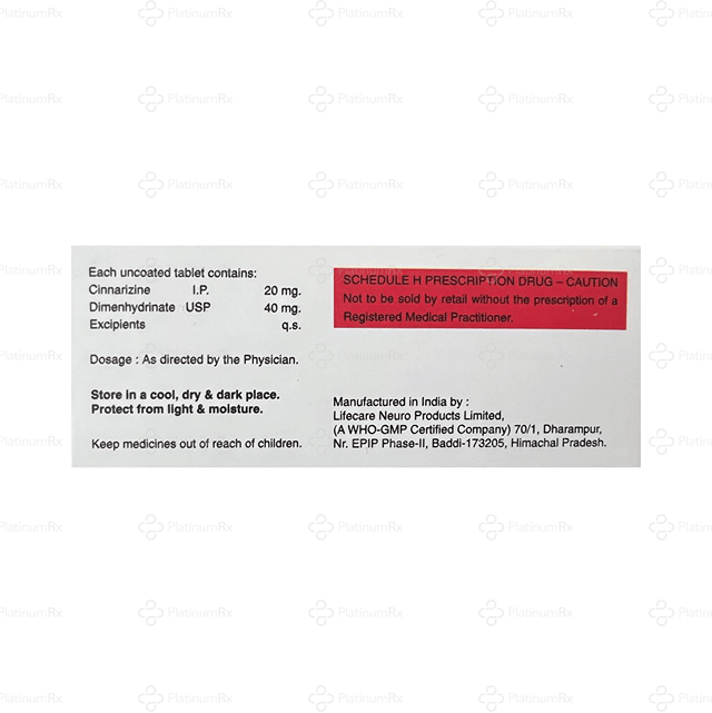 Cinziyork Plus 20/40mg Tablet 10s