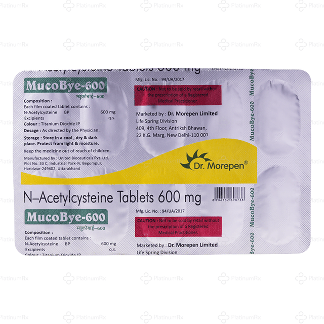 Mucobye 600mg Tablet 10s