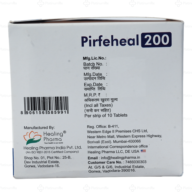 Pirfeheal 200mg Tablet 10s