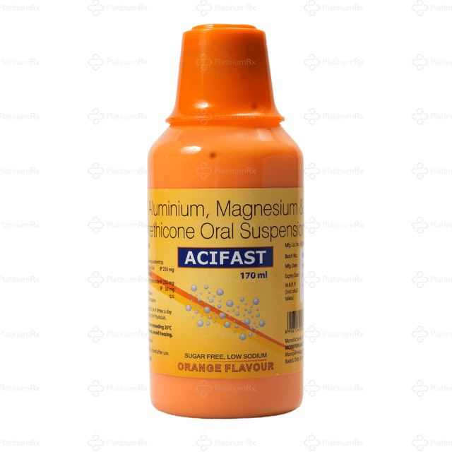 Acifast Orange Flavour Oral Suspension 170ml